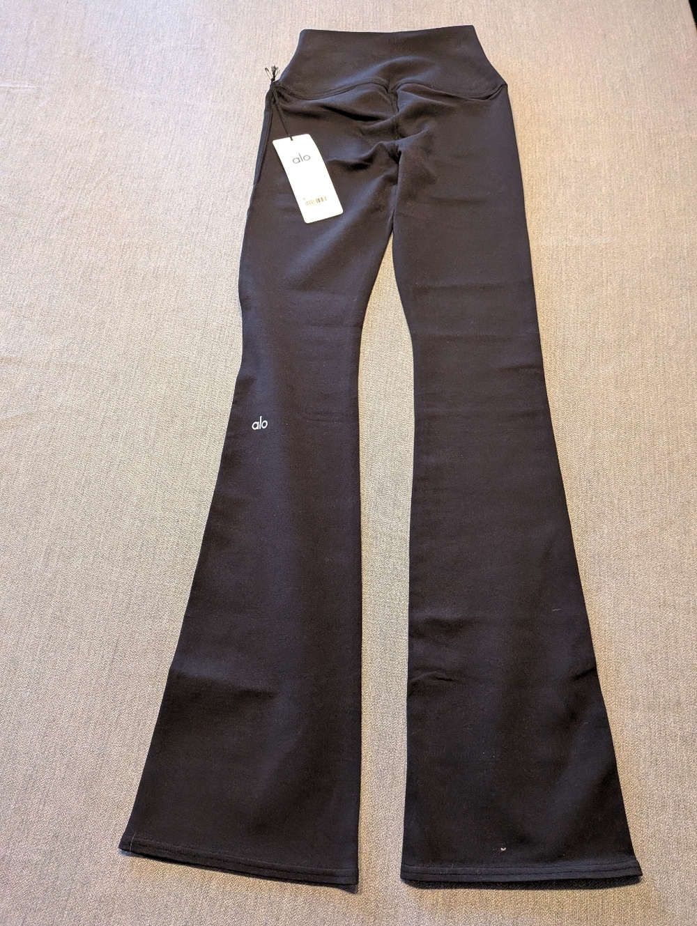 Alo Airbrush High-Waist Flutter Legging bootcut pants XS NWT